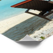 Beach on Bora Bora poster ポスター (角)