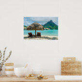 Beach on Bora Bora poster ポスター (キッチン)