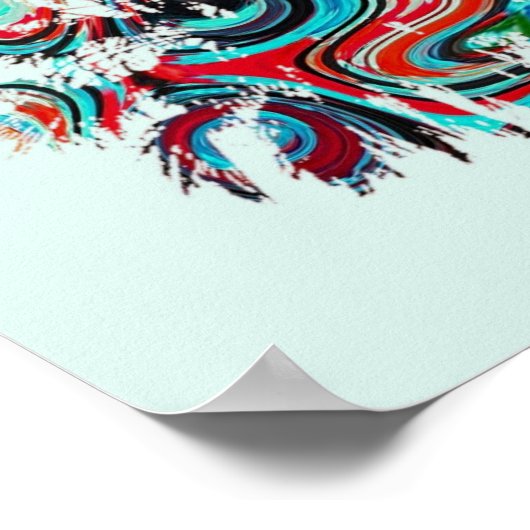 Beach Palm Tree Design 243 ポスター (角)