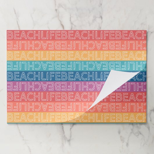 Beach Paper Placemats ペーパーパッド (折り畳み)