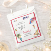 Beach Party Tropical Summer フェイバーバッグ (クリップ留めされた状態)