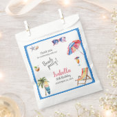 Beach Party Tropical Summer フェイバーバッグ (クリップ留めされた状態)