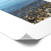 Beach Pebbles Seascape Photographic ポスター (角)
