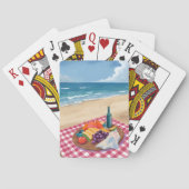 Beach Picnic | Ocean Shore Painting トランプ (裏面)