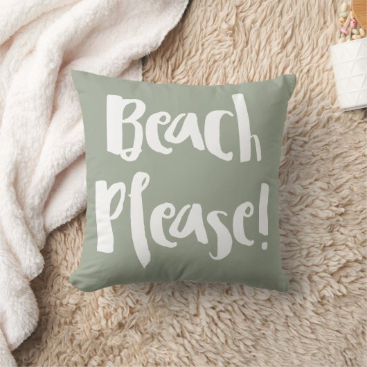 "Beach Please!" クッション (ブランケット)