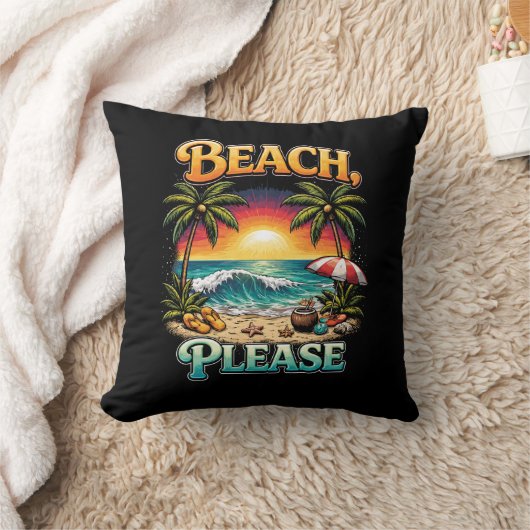Beach, Please クッション (ブランケット)