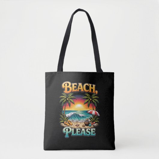 Beach, Please トートバッグ (正面)