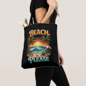 Beach, Please トートバッグ (クローズアップ)
