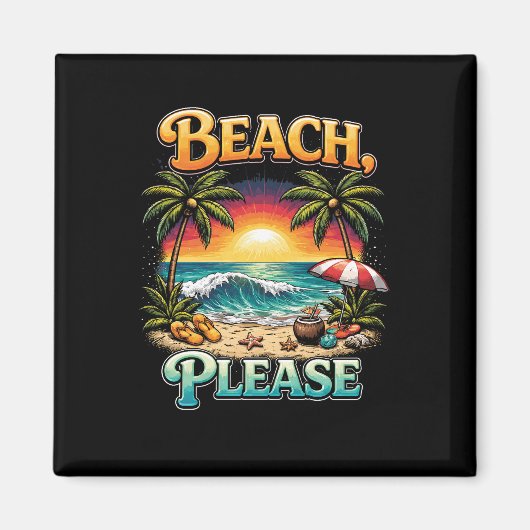 Beach, Please マグネット (正面)