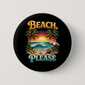 Beach, Please 缶バッジ (正面)