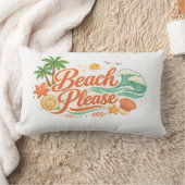 Beach Please Pillow ランバークッション (ブランケット)