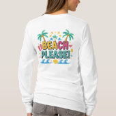 Beach Please Summer Vibes Tシャツ (裏面)