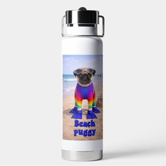 Beach Puggy ウォーターボトル (背面)