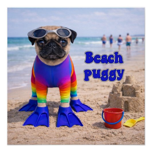 Beach Puggy ポスター (正面)
