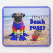 Beach Puggy マウスパッド (正面)
