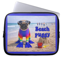 Beach Puggy ラップトップスリーブ