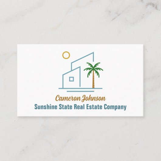 Beach Real Estate Company Coastal Realtor 名刺 (正面)