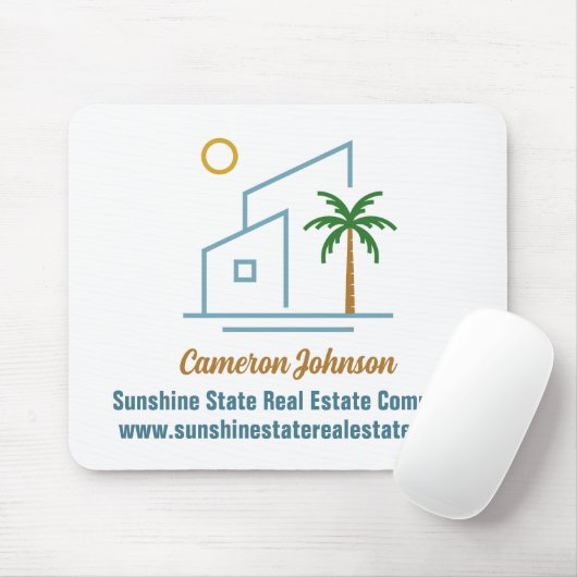 Beach Real Estate Company Custom Coastal Realtor マウスパッド (マウス)