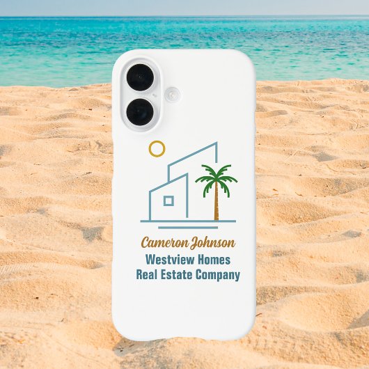Beach Real Estate Company Custom Coastal Realtor Case-Mate iPhoneケース
