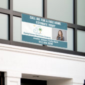 Beach Real Estate Company Marketing Coastal Blue 横断幕 (ビルの外側)