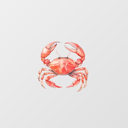Beach Red Crab ウィンドウサイン (シート)