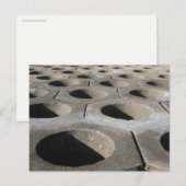 Beach Retainer Wall Pattern Photography ポストカード (正面/裏面)