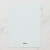 Beach Retirement Party  招待状 (裏面)