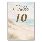 Beach sand dunes watercolor テーブルナンバー (裏面)