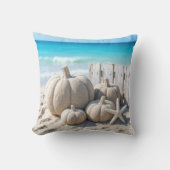 Beach Sand Pumpkins and Starfish クッション (正面)