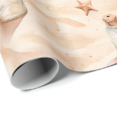 Beach Sand Starfish Bottles ラッピングペーパー (ロールコーナー)