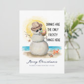 Beach Sandman Frosty Drinks Christmas シーズンカード (スタンド正面)