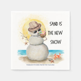 Beach Sandman Tropical Christmas Party スタンダードカクテルナプキン