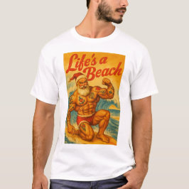 Beach Santa Gay T-Shirt | Gay Shirt for Men | LGBT Tシャツ