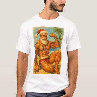 Beach Santa Gay T-Shirt | Gay Shirt for Men | LGBT Tシャツ