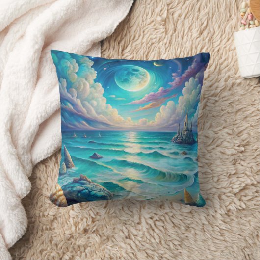 Beach Scene  クッション (ブランケット)