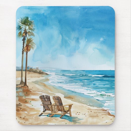 Beach Scene マウスパッド (正面)