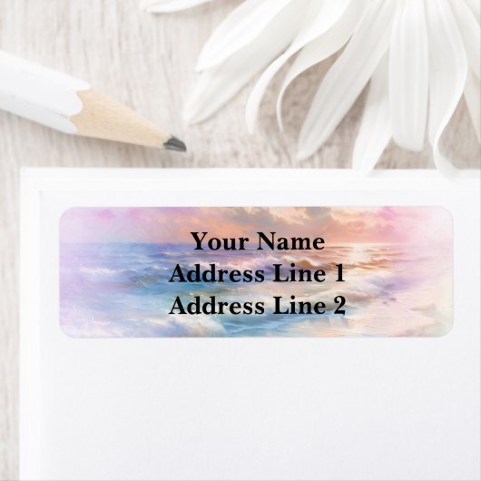 Beach Scene ラベル (インサイチュ)