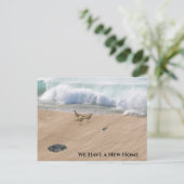 Beach Scene Change of Address ポストカード (スタンド正面)