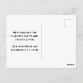 Beach Scene Change of Address ポストカード (裏面)