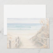 Beach Scene Flat Note Card ノートカード (正面/裏面)