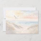 Beach Scene Flat Note Card ノートカード (正面)