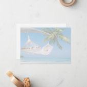 Beach Scene Flat Note Card ノートカード (正面/裏面インサイチュ)