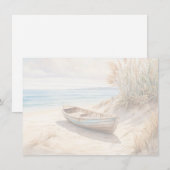 Beach Scene Flat Note Card ノートカード (正面/裏面)