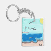 Beach Scene Magnet キーホルダー (正面左)