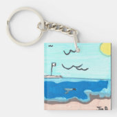 Beach Scene Magnet キーホルダー (正面)
