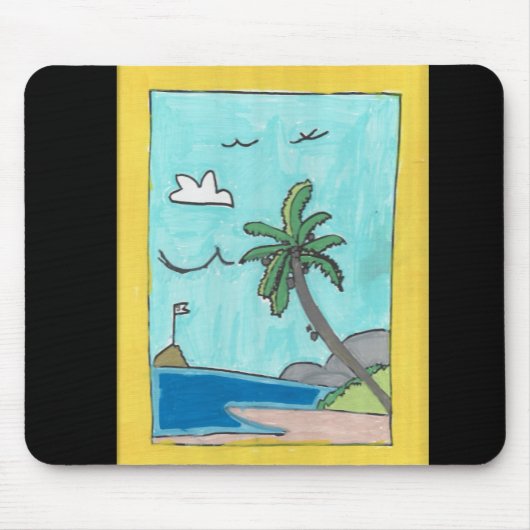 Beach Scene Mousepad マウスパッド (正面)