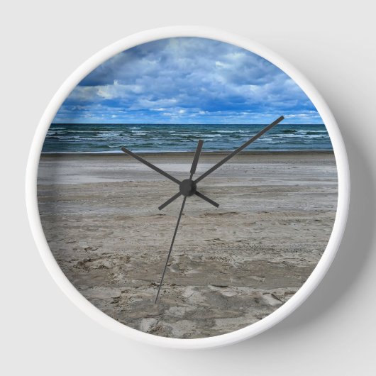 Beach Scene Wall Clock 壁時計 (正面)