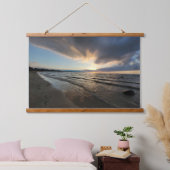 Beach Scene Wood Topped Wall Tapestry 吊り下げ型タペストリー (寝室)