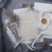 Beach Sea Shells Elegant Modern QR Code Wedding 招待状