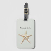 Beach Serenity by the Sea Starfish ラゲッジタグ (正面縦)